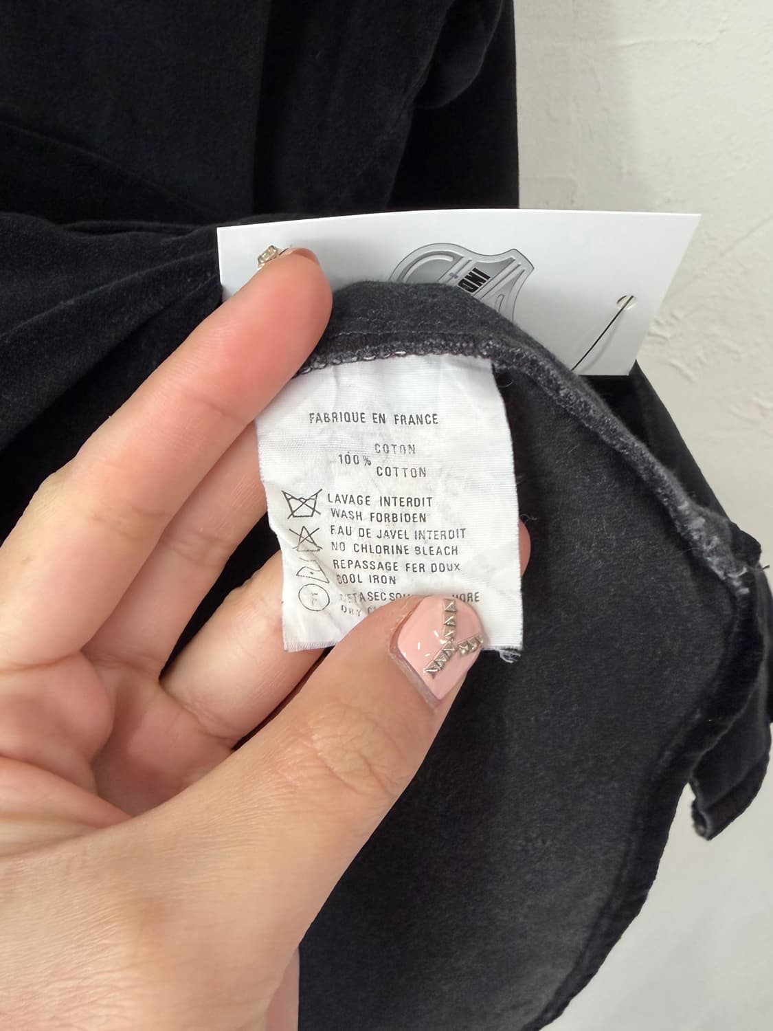 90s 프랑스 메이드 바로크 플로럴 요크 벨벳 웨스턴 셔츠 상품이미지4