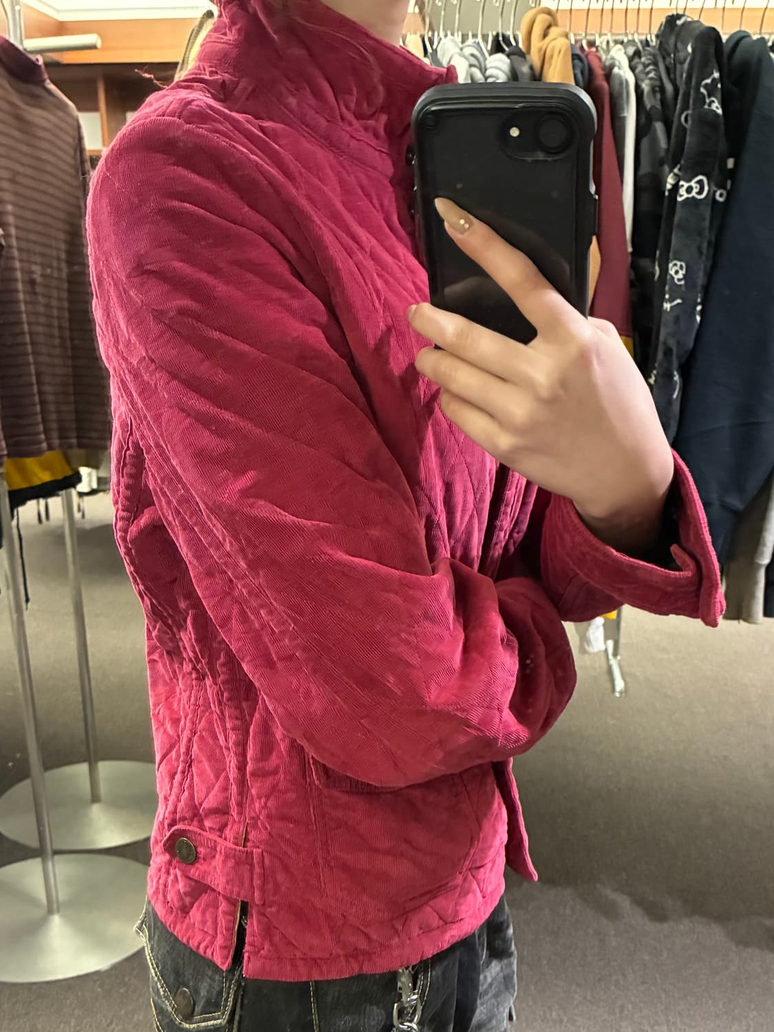 M)에디 바우어 빈티지 벨벳 코듀로이 퀼팅 자켓 상품이미지2