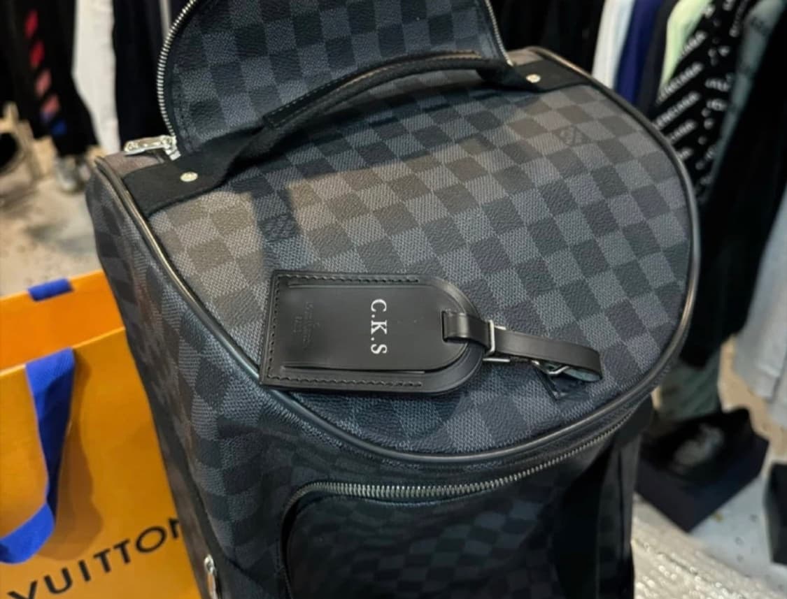 루이비통 그라피트 밴드리에르 코팅 캔버스 레더 키폴 상품이미지3