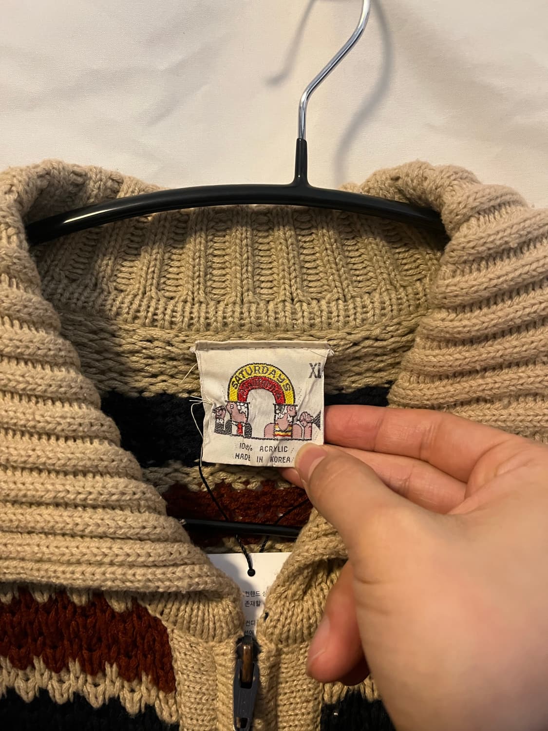 빈티지 니트집업 상품이미지2