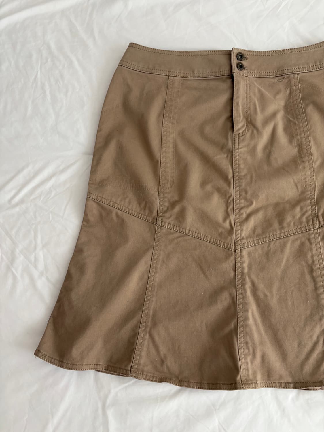 beige cotton skirt 베이지 코튼 스커트 상품이미지3