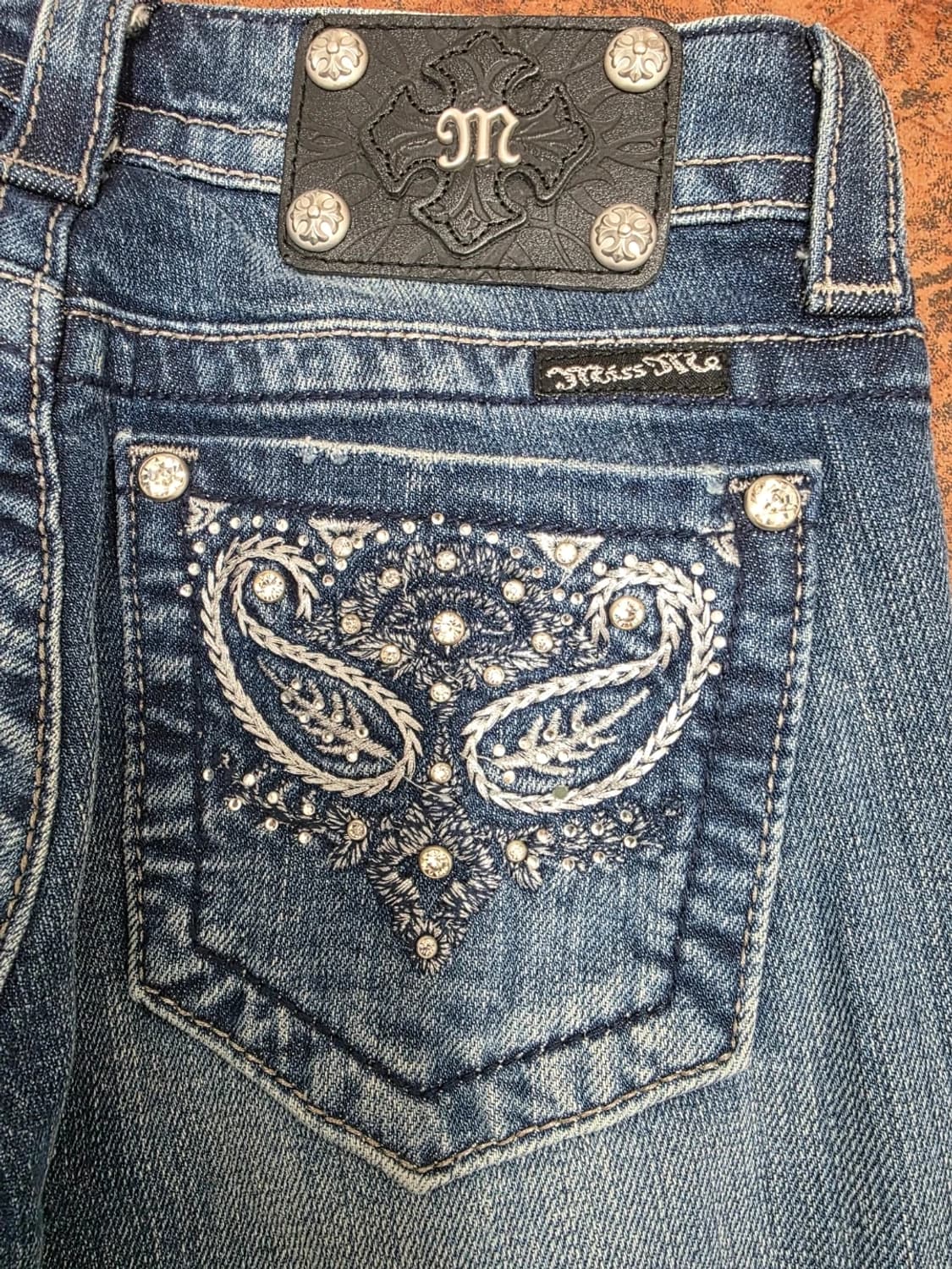 MISS ME 미스미 로루라이즈 부츠컷 데님 팬츠 25 상품이미지3