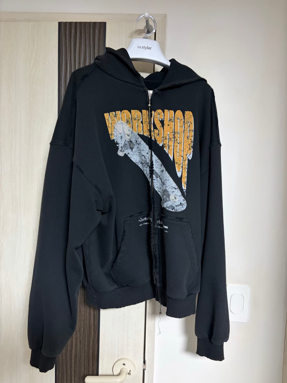 더블유워크샵 후드집업 블랙 2 사이즈 상품이미지1