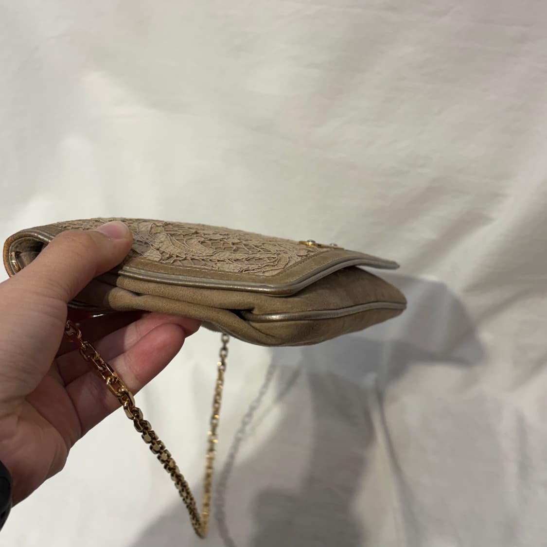 버버리 레이스 패턴 체인 클러치 숄더백 가방 상품이미지4