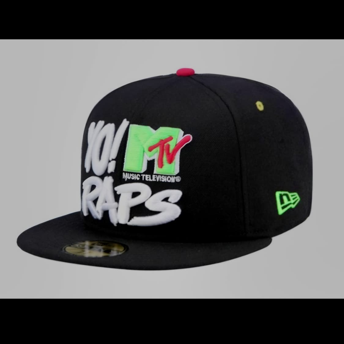 뉴에라 모자 59fifty mtv yo raps 7 5/8 힙합 빈티지캡 상품이미지1