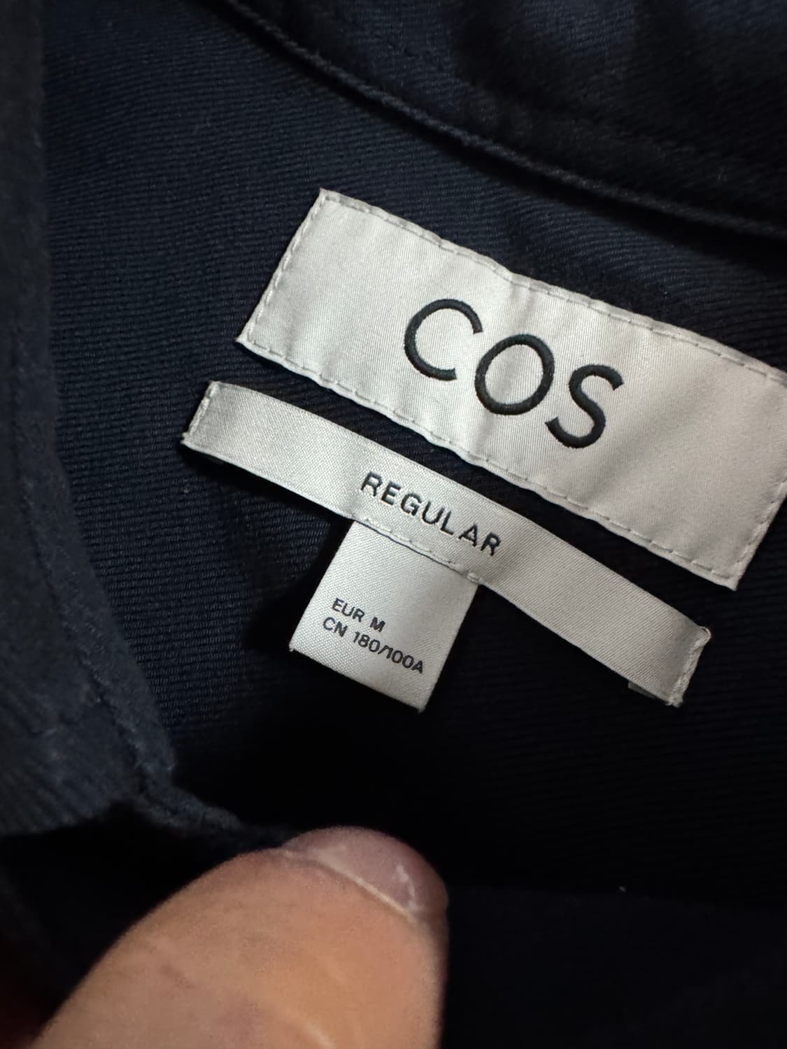 코스 cos 더블 포켓 풀오버 반집업 유틸리티 셔츠 네이비 상품이미지3