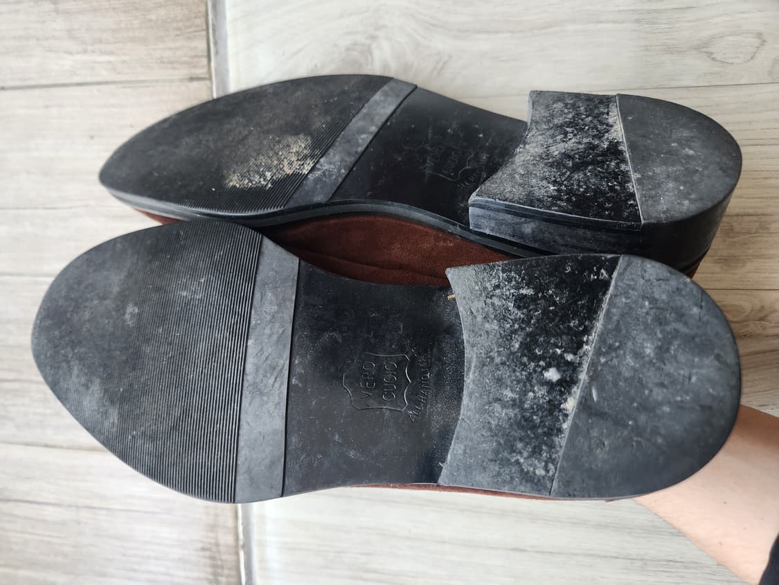 토마스클럽 스웨이드 핸드메이드 브라운 로퍼 (260) 상품이미지7