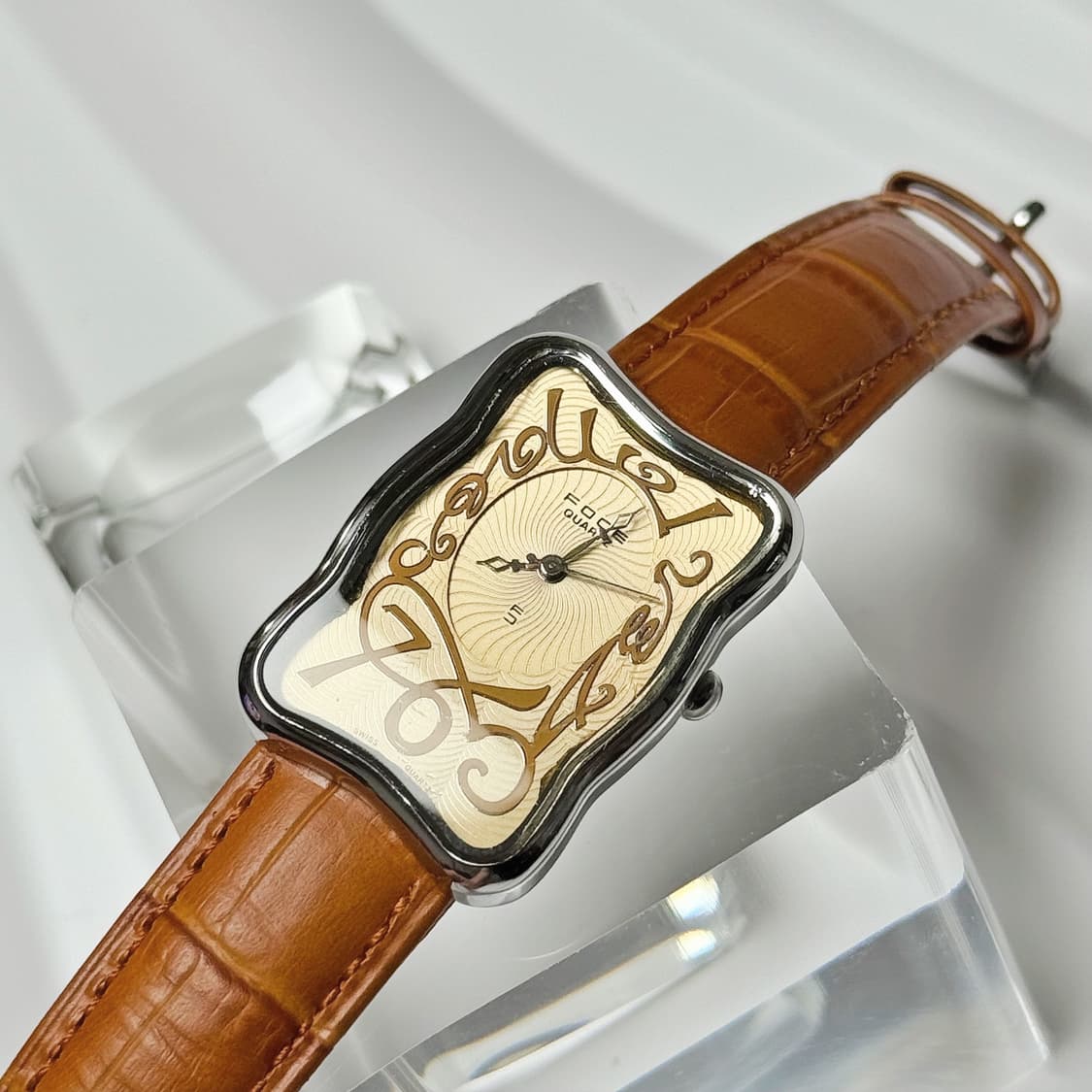80's90's 빈티지 포체 아트 누보 샴페인 골드 워치 상품이미지6