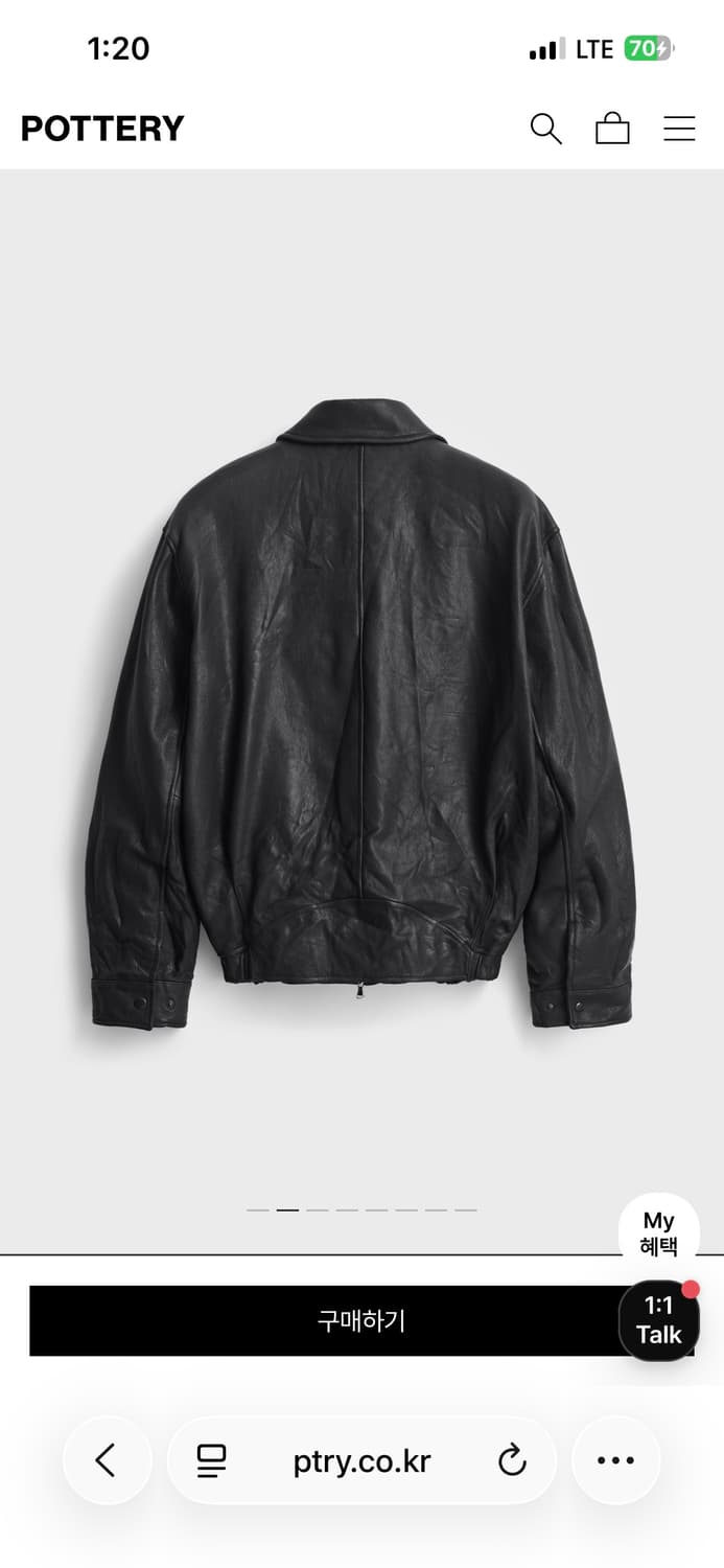 포터리 고트 레더자켓 (블랙) 상품이미지2