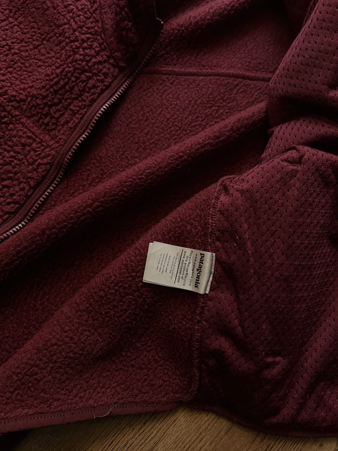 [XS]파타고니아 버건디 레트로 플리스 자켓 상품이미지6