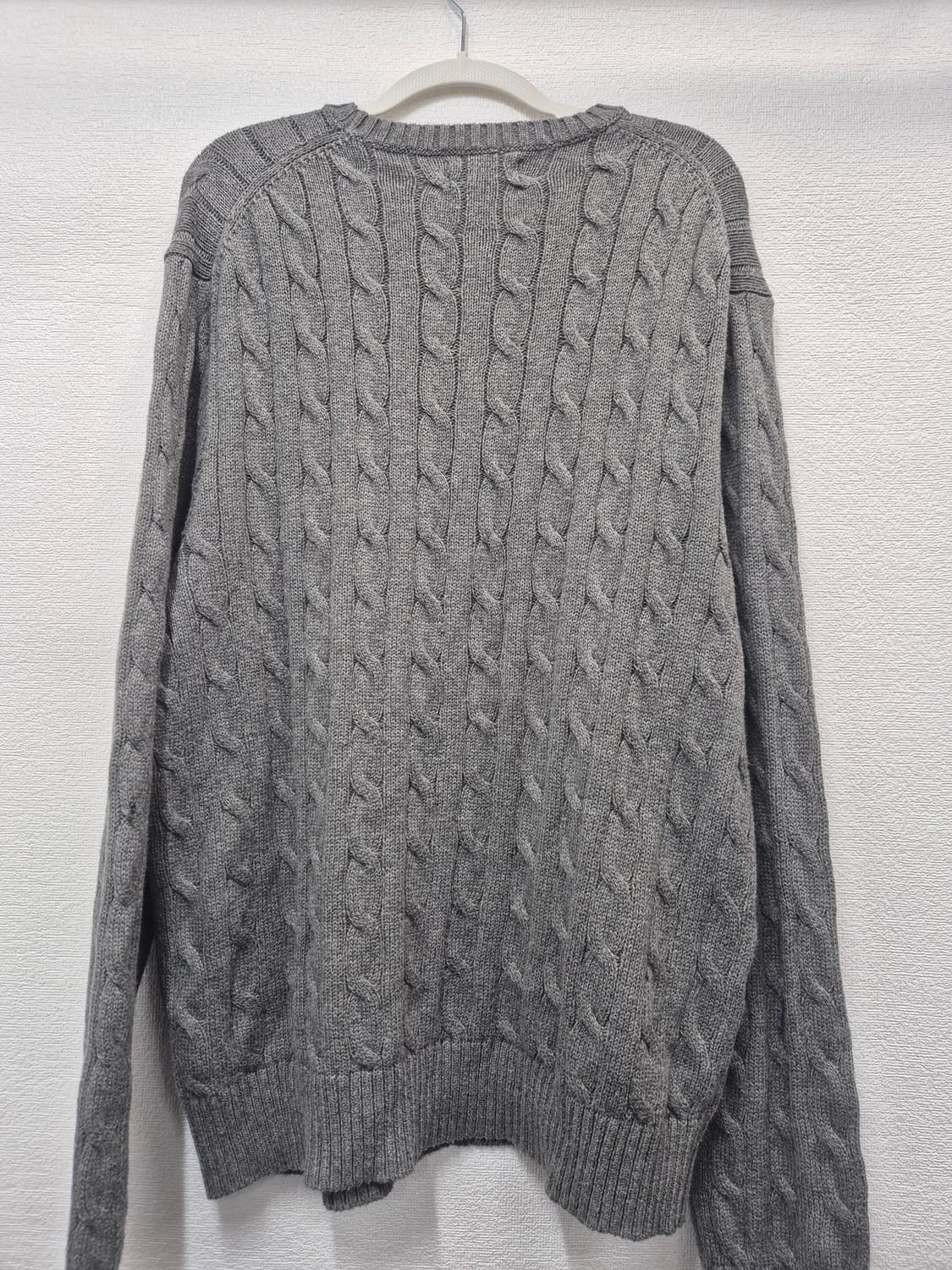 폴로 랄프로렌 케이블 니트 회색 / 105 (정품) 상품이미지2