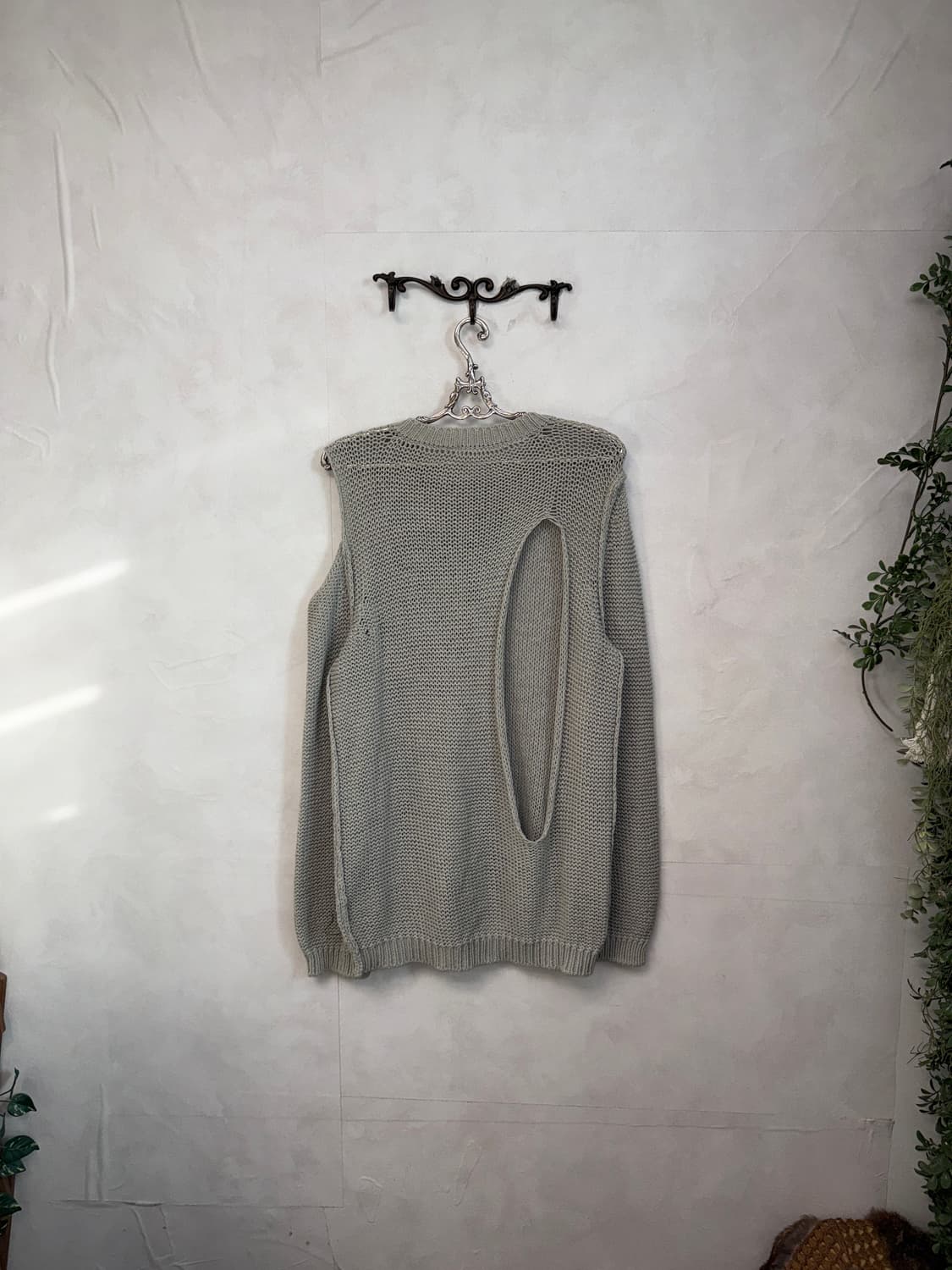The Open Product cutout knit gray 상품이미지4
