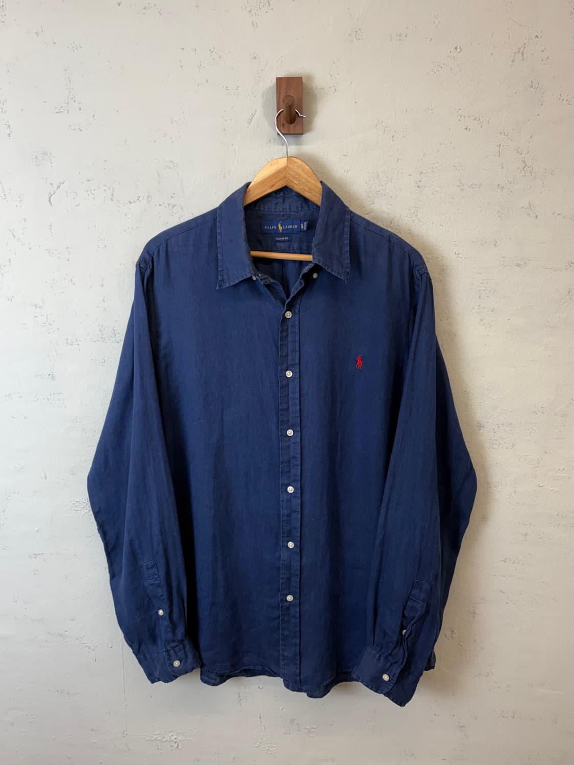 폴로랄프로렌 네이비 린넨 셔츠 상품이미지1