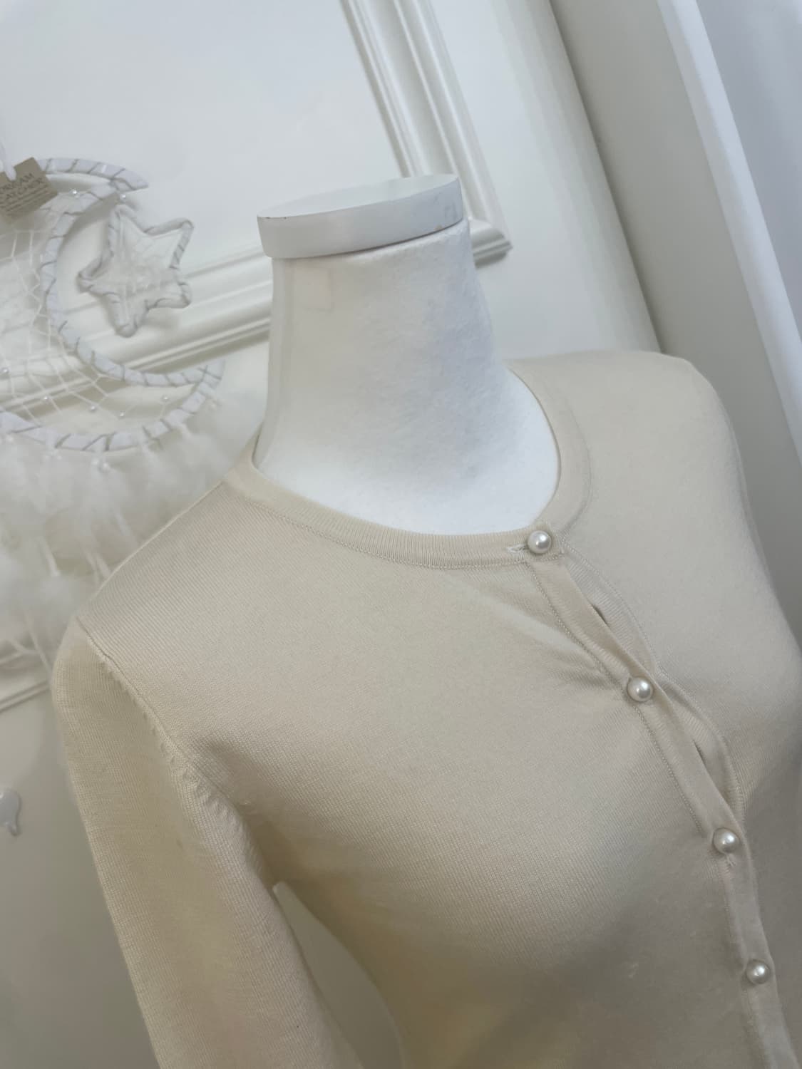 INGNI ivory pearl button basic cardigan 상품이미지6