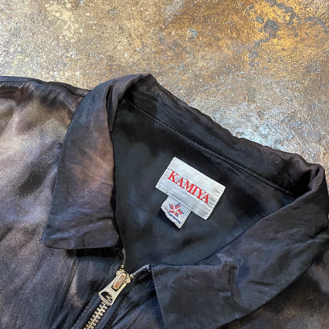 (M) 카미야 에이징 레이온 자켓 블루종 상품이미지5