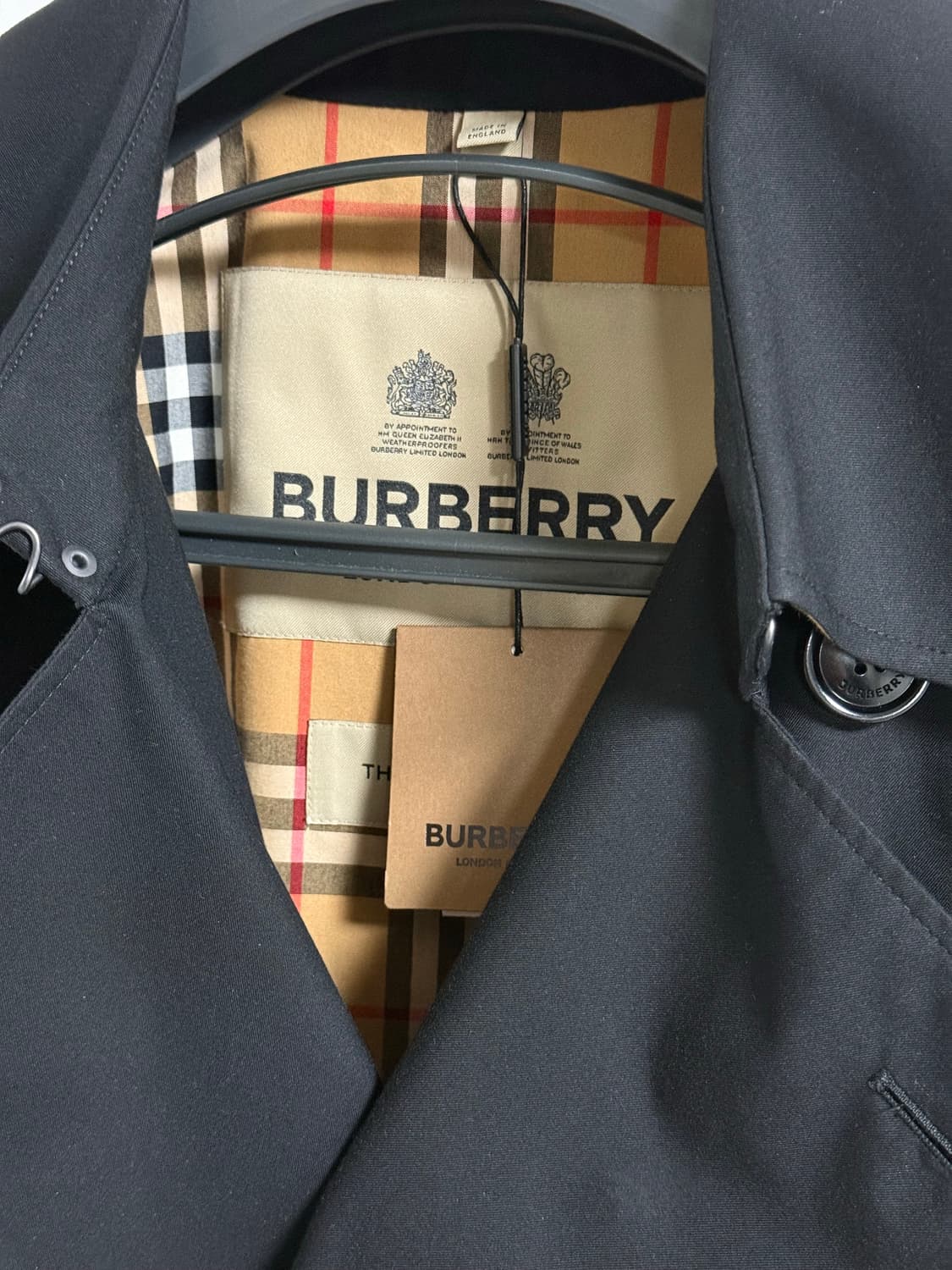 버버리 롱캔징턴 블랙 54서이즈 상품이미지3