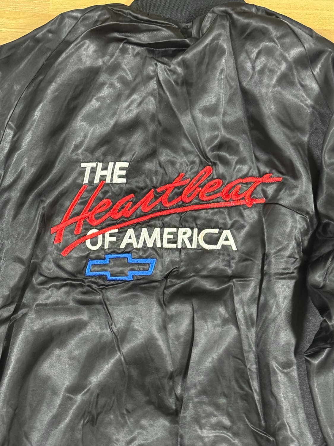 90s TaylorMade 쉐보레 탑건 로고 새틴 스타디움 자켓 상품이미지3