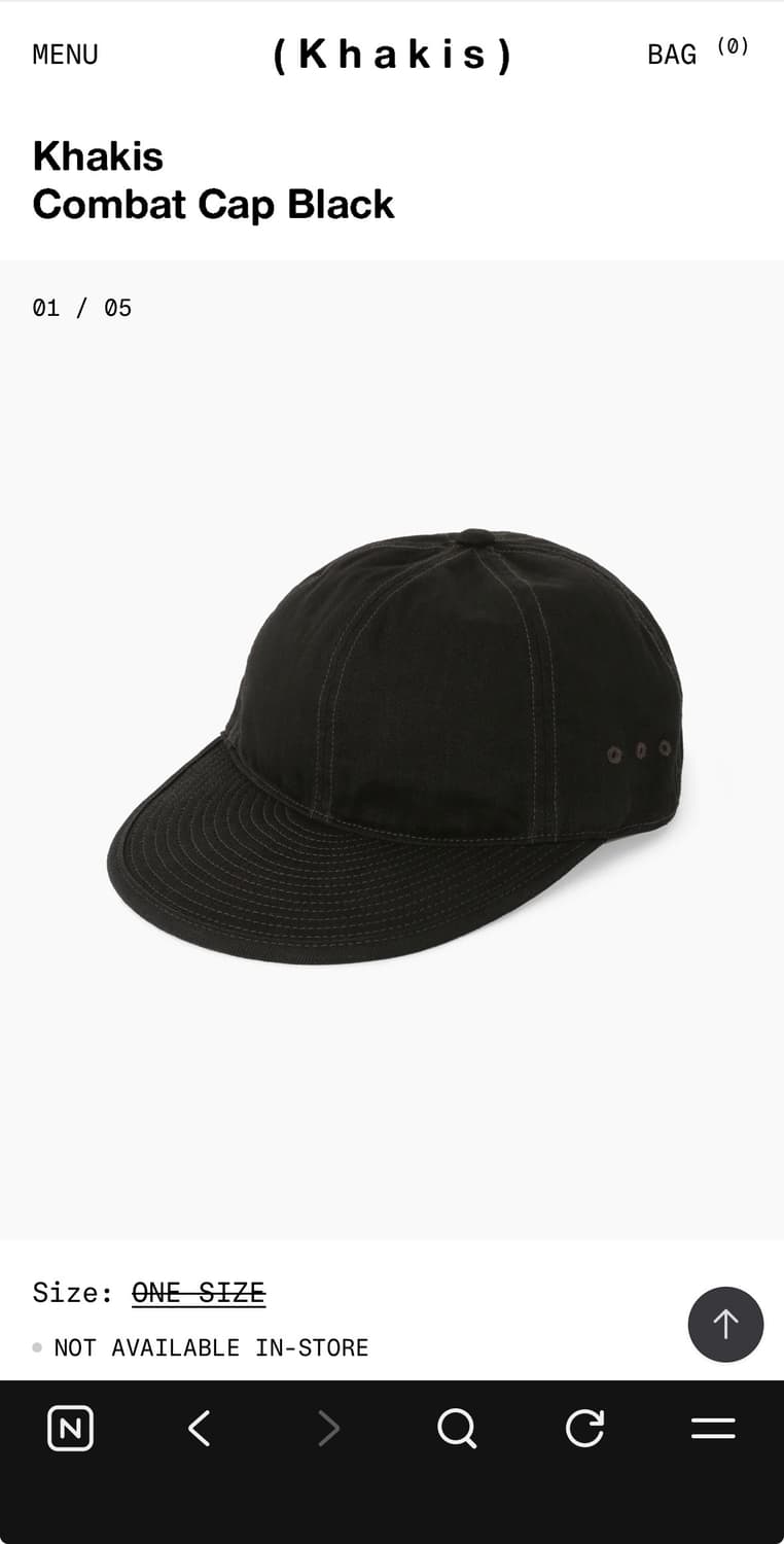 카키스 컴벳 캡 블랙 상품이미지2