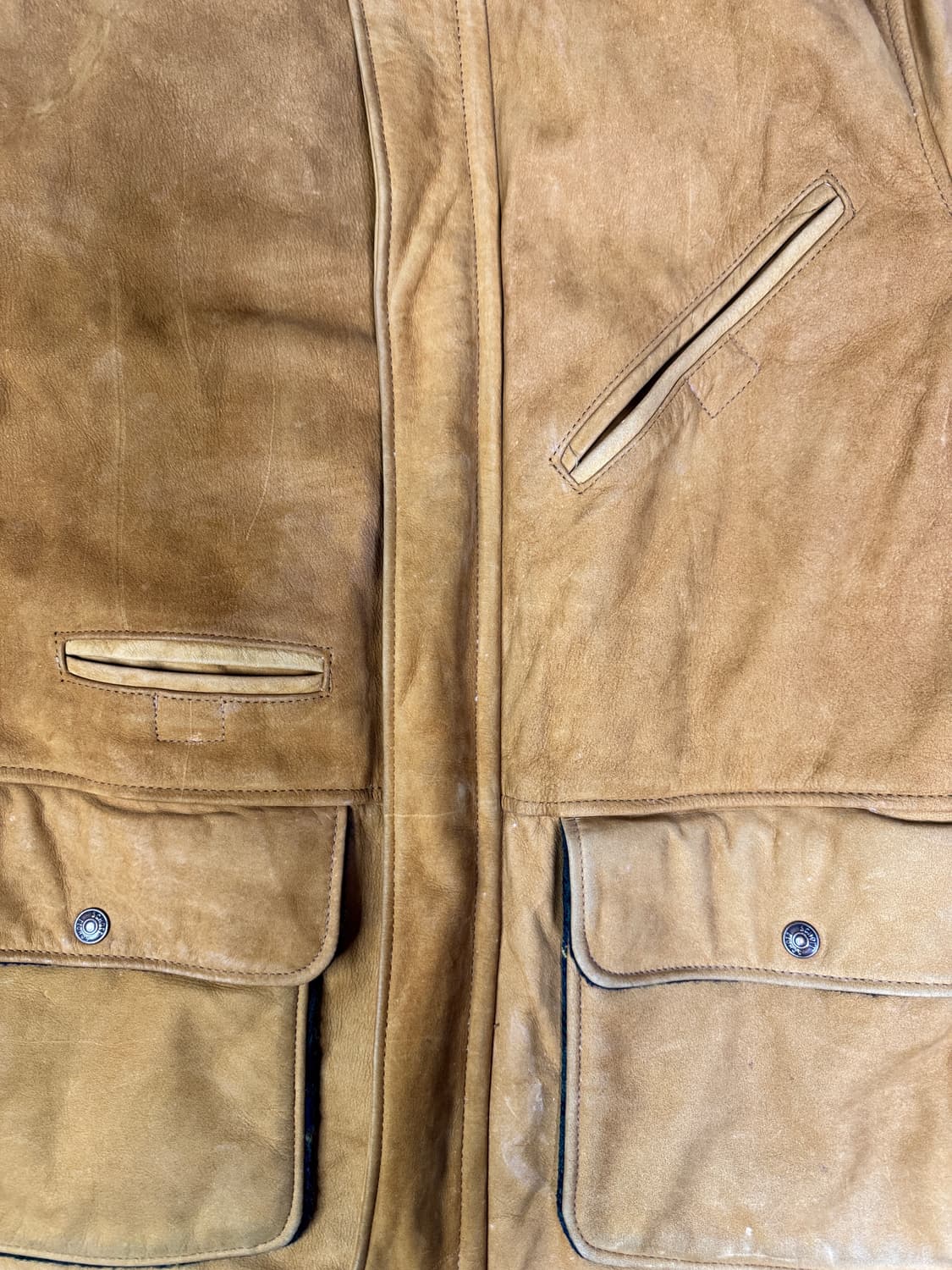 빈티지 90s 쇼트 SCHOTT 바이커 레더 자켓 38 상품이미지2