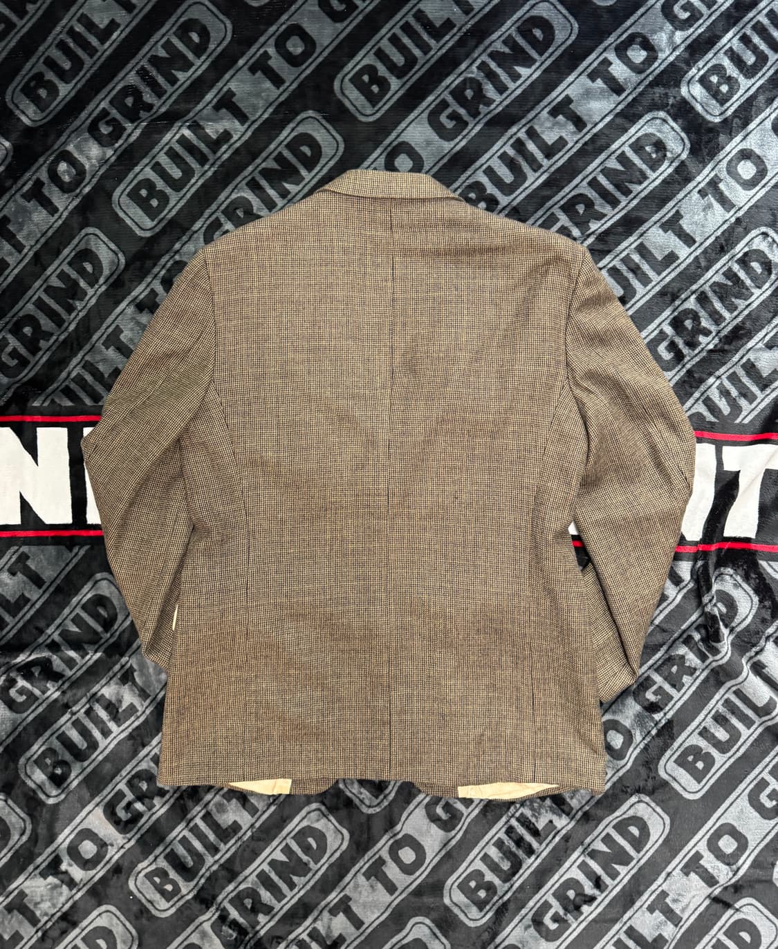 노티카 램스울 체크 패턴 브라운 블레이져 42R XL 상품이미지2