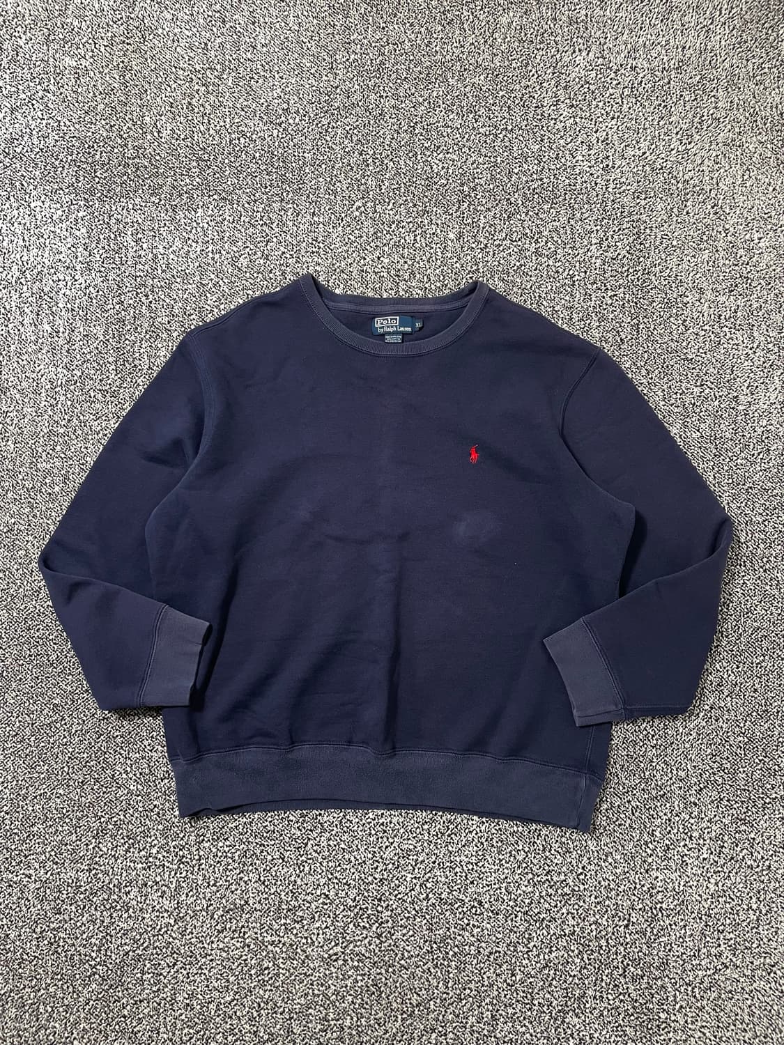 빈티지9. 폴로랄프로렌 니트 스웨터 맨투맨 스웻셔츠 네이비 롱 슬리브 상품이미지1