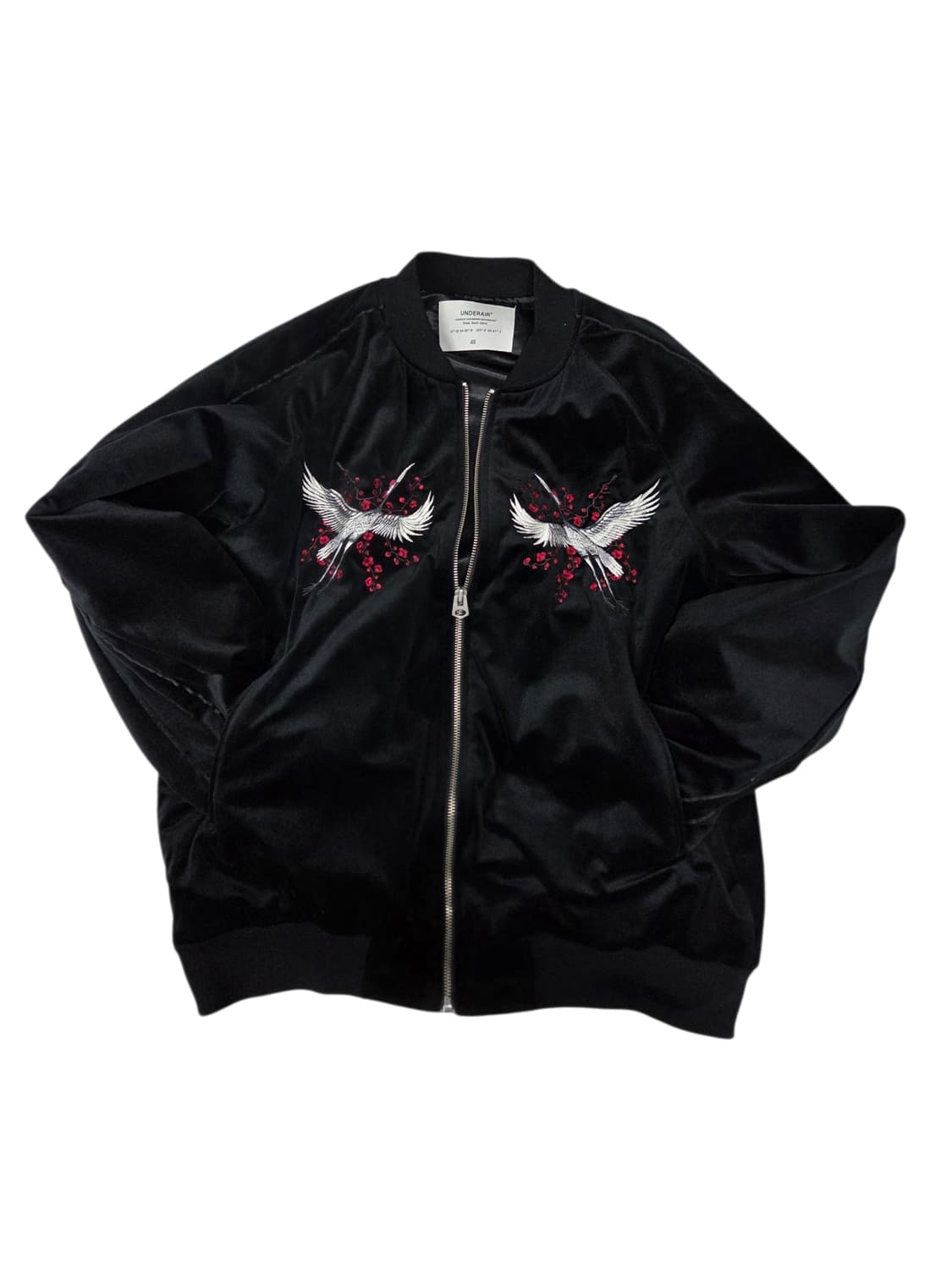 UNDERAIR 언더에어 벨벳 매화 자수 스카잔 자켓 48 상품이미지3