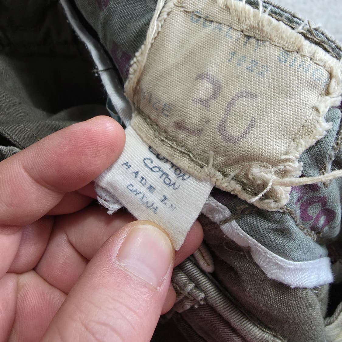 (30)HCO 빈티지 밀리더리 카모 카고 팬츠  상품이미지5