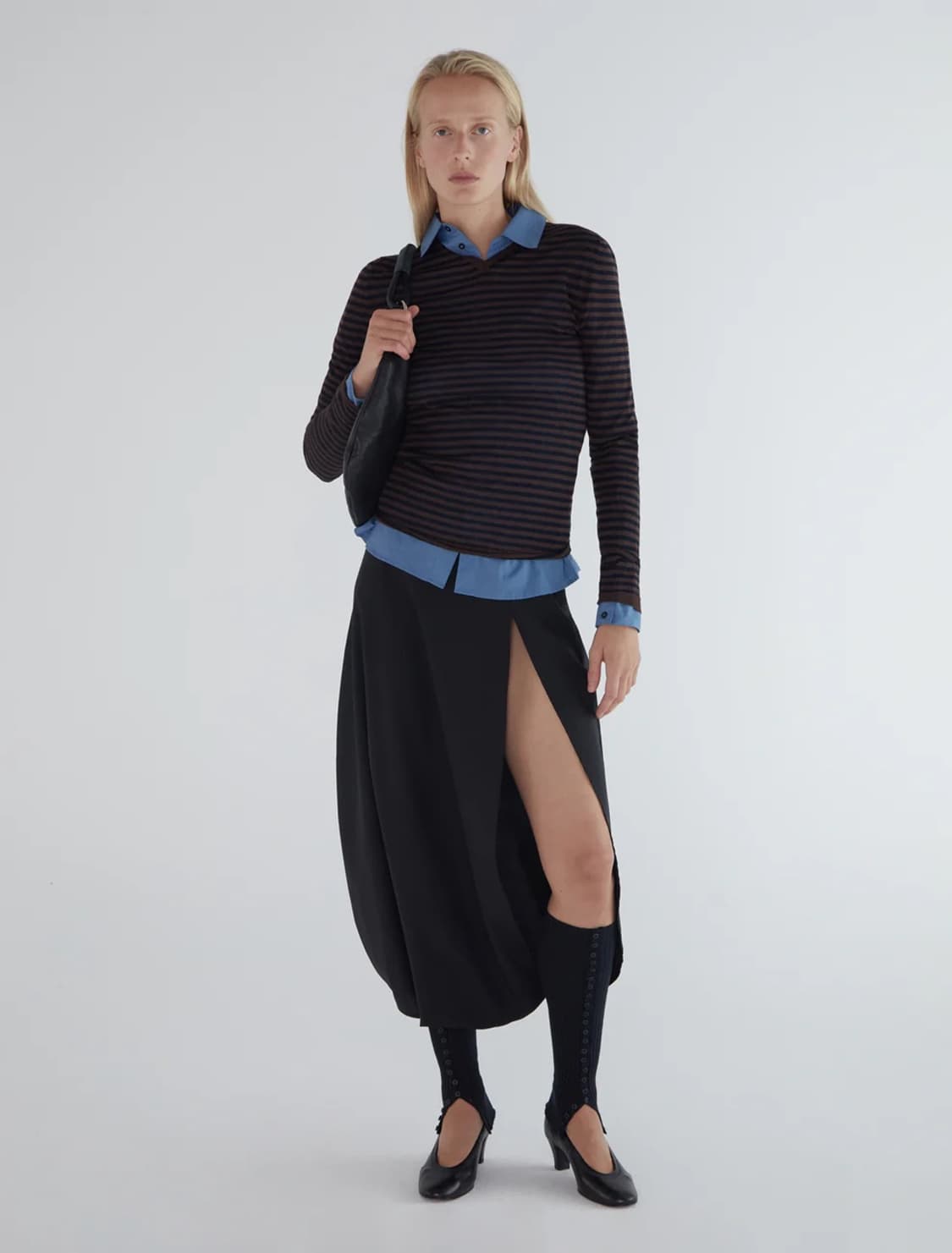 [S]팔로마울 Iglú 스트라이프 니트/브라운 상품이미지7