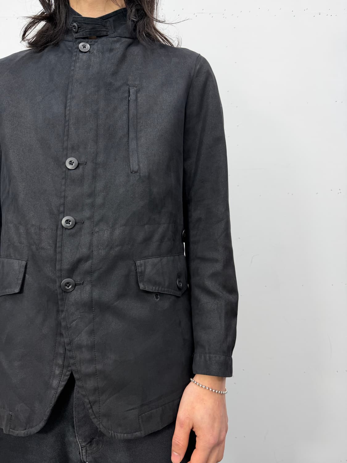 CAFÉ SOHO Coated Zip Blazer 상품이미지3