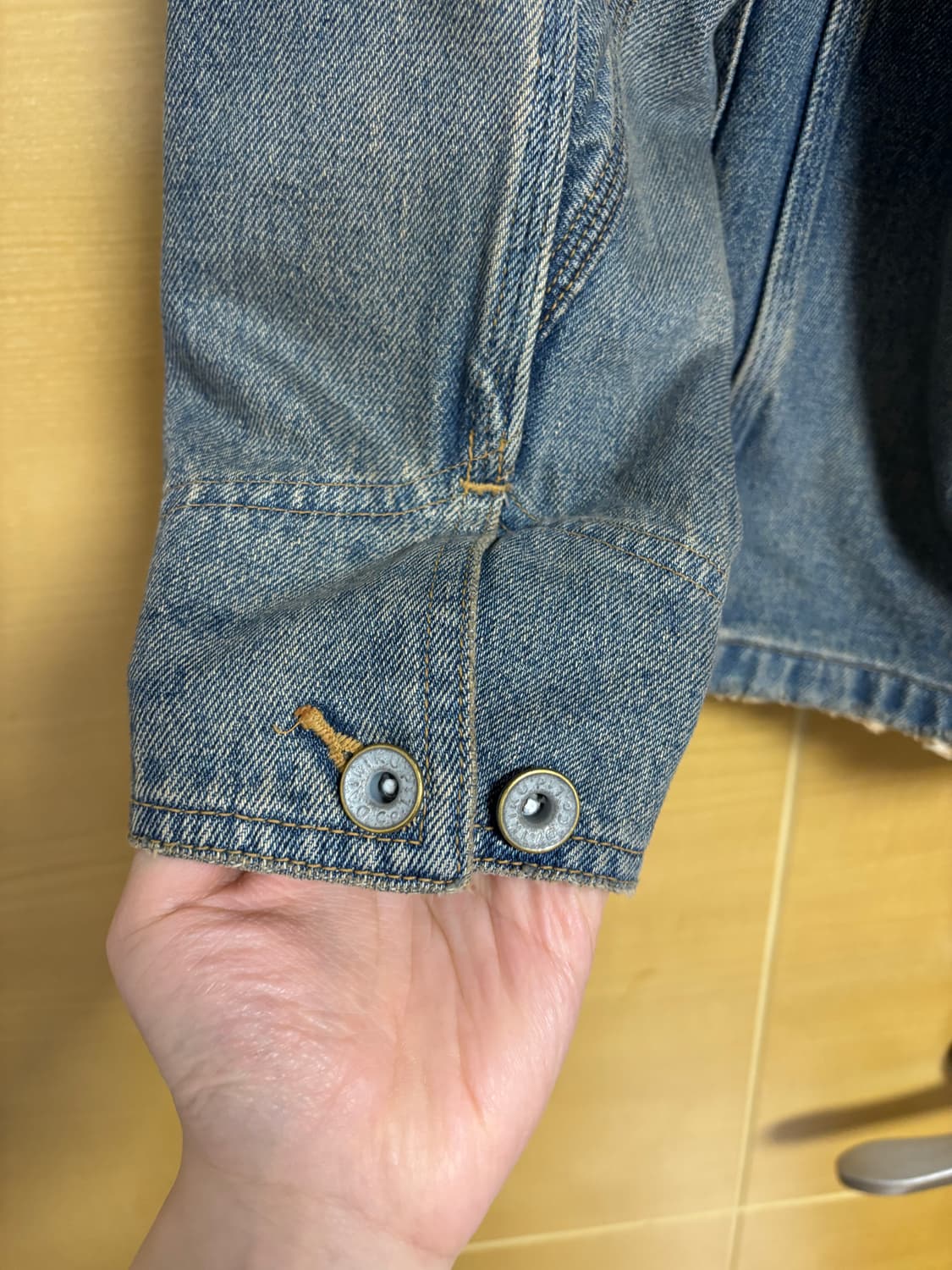 다이리쿠 데님 커버올 자켓 M DAIRIKU 상품이미지6