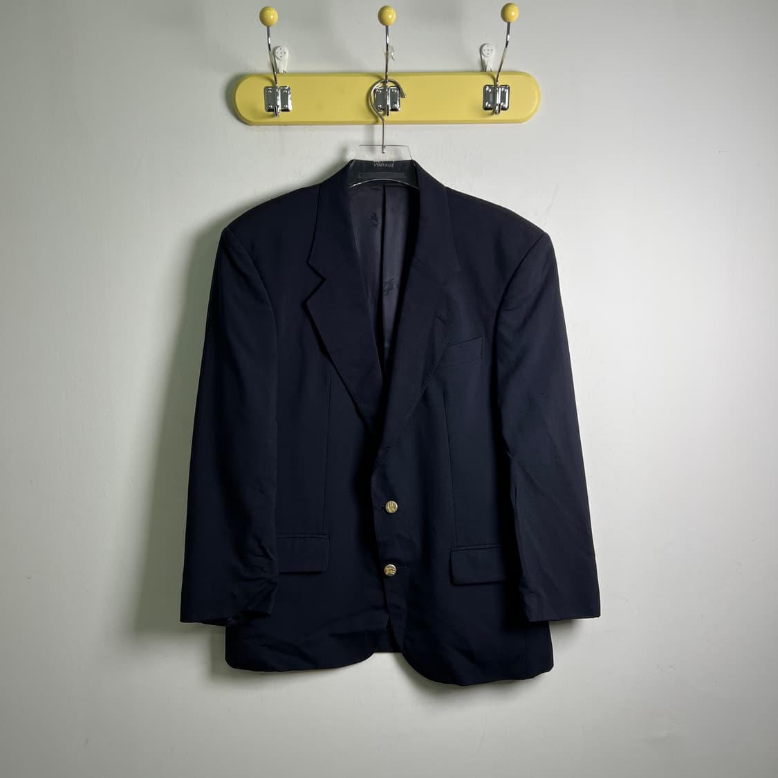 버버리 빈티지 네이비 울 금장 블레이저  상품이미지1