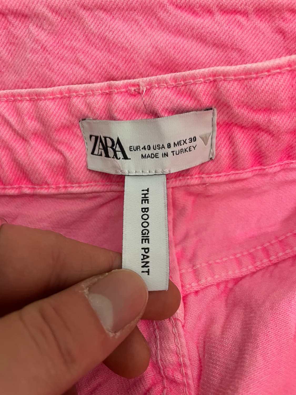 ZARA - 핑크데님팬츠 상품이미지3