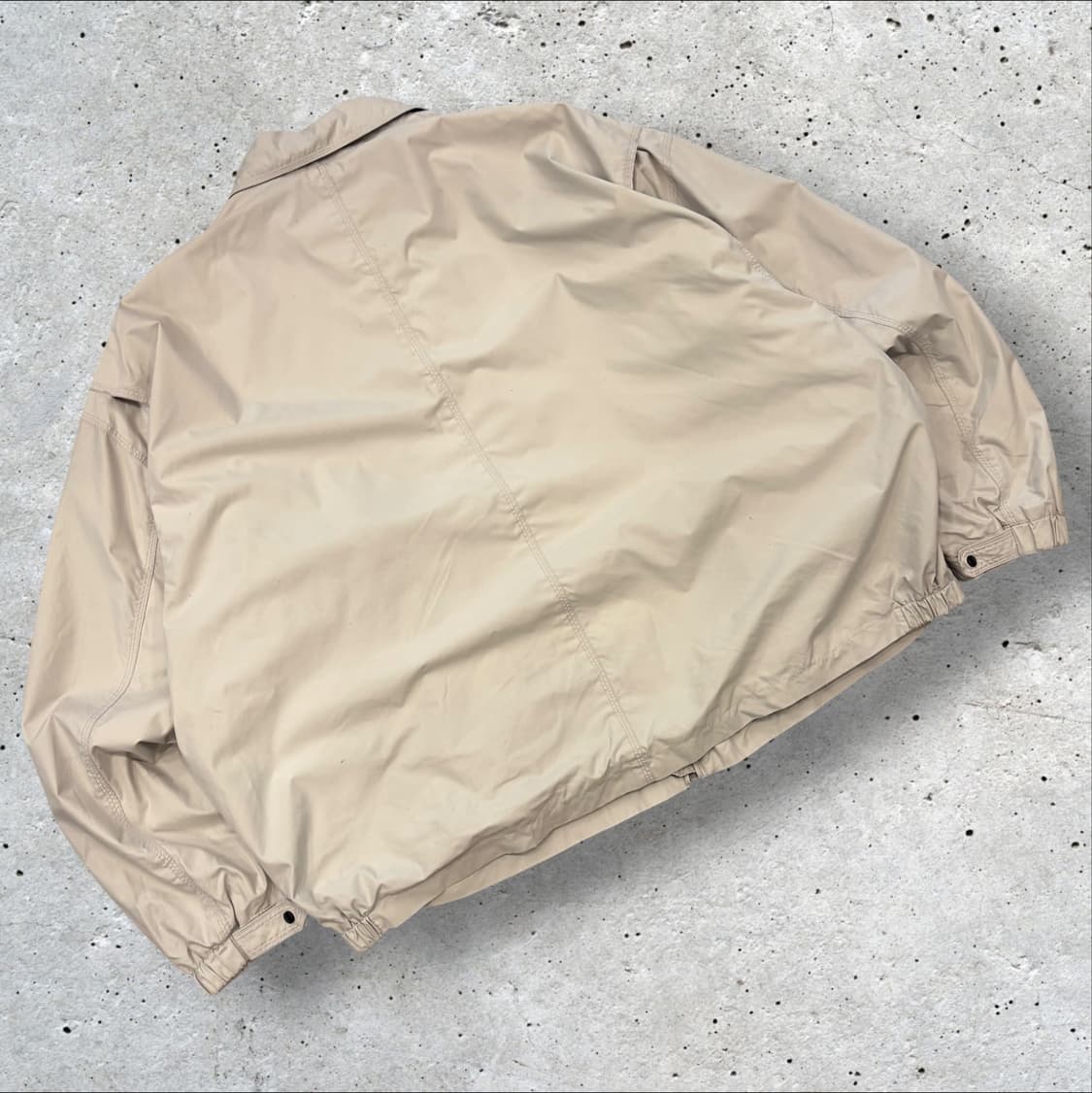 [4XL] 챔피온 빅사이즈 베이지 폴리 바람막이 자켓 D717 상품이미지2