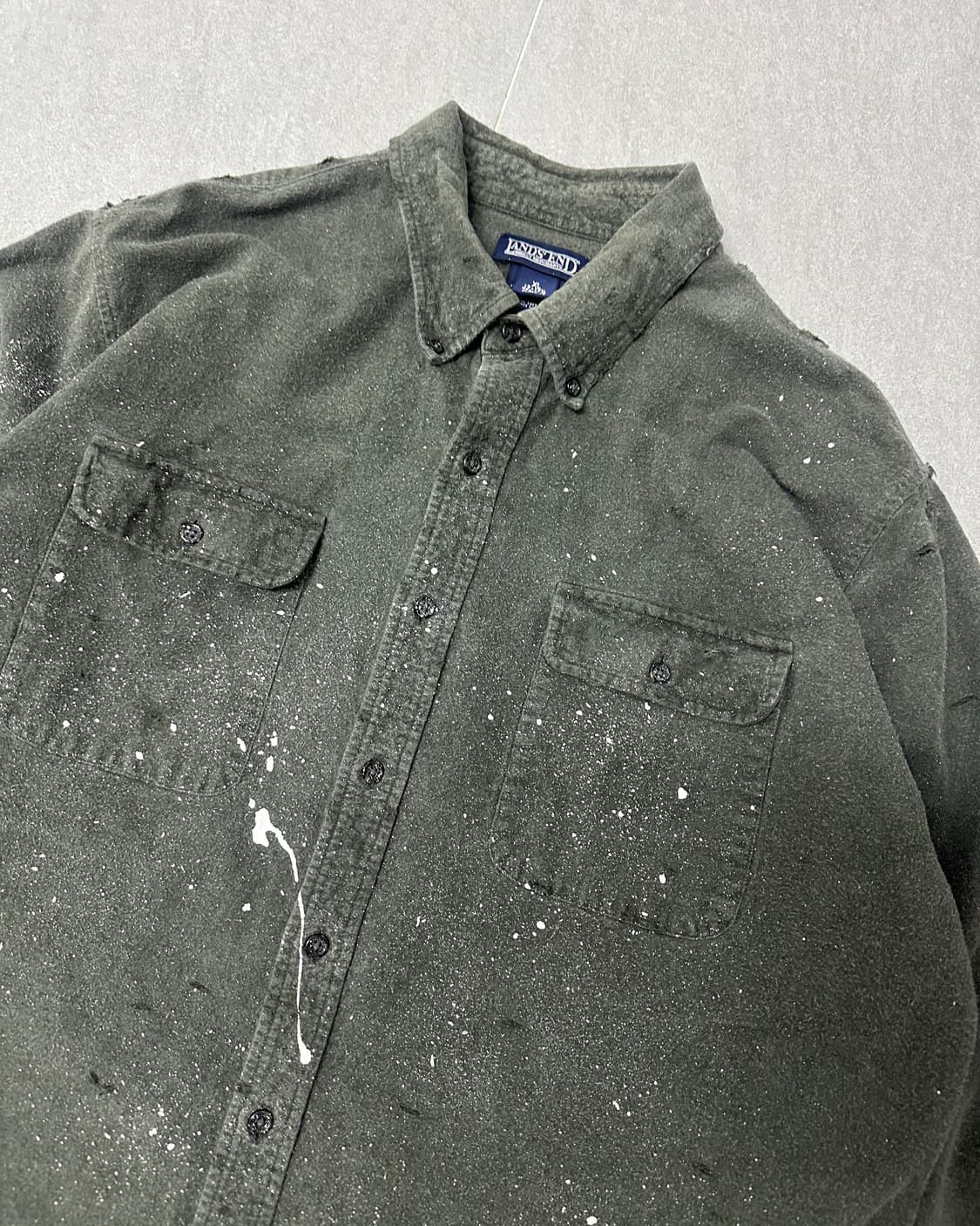 (2XL)빈티지 울 커스텀 셔츠-M2004 상품이미지3