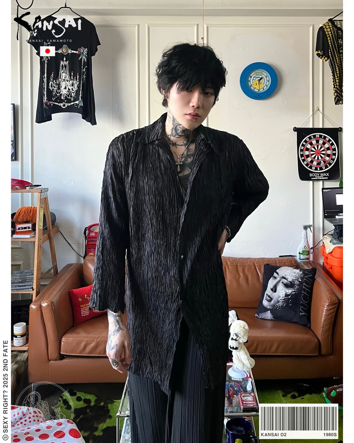 1980s KANSAI O2 Archive Pleats Jacket 상품이미지1