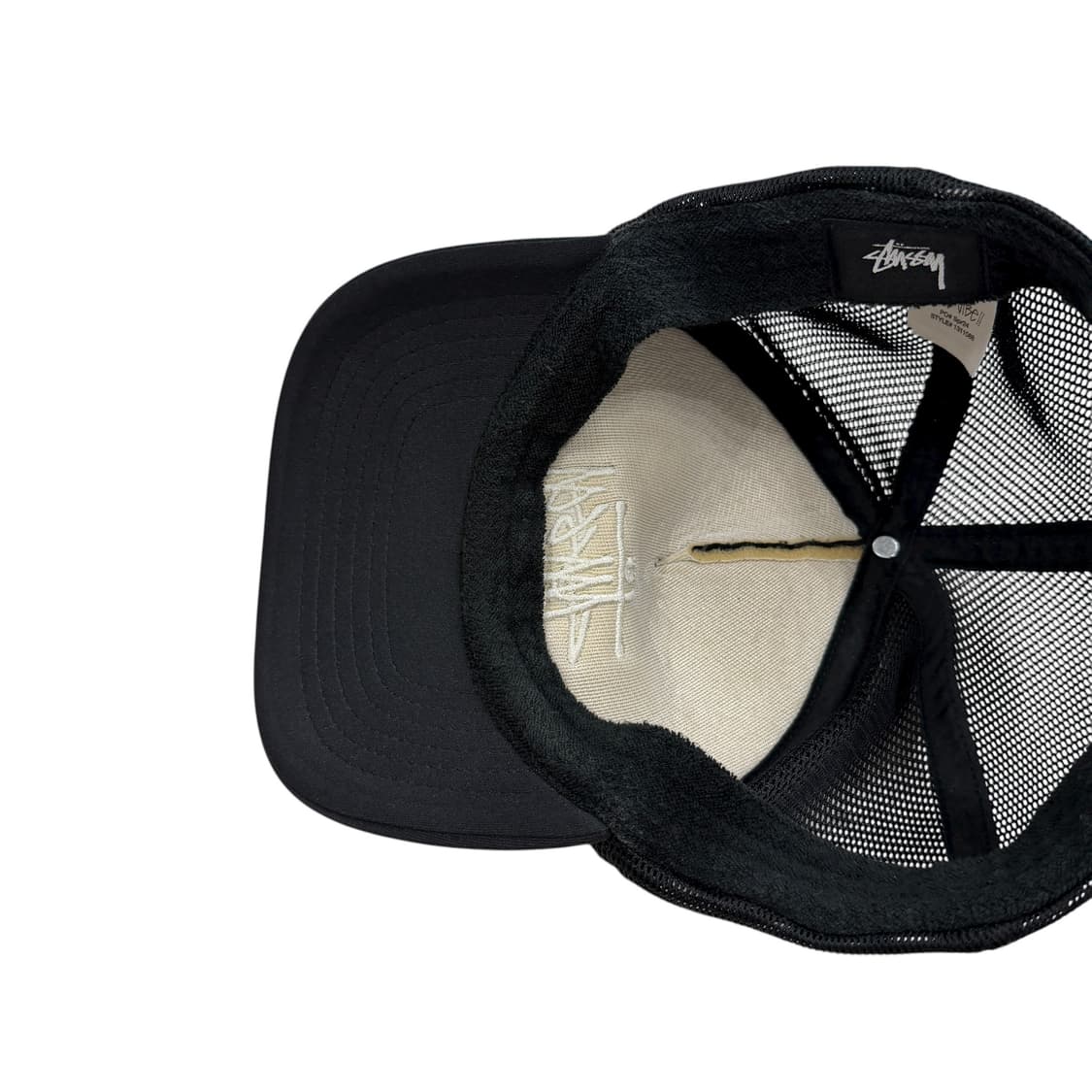 스투시 베이직 트러커 메쉬캡 모자 블랙 상품이미지7