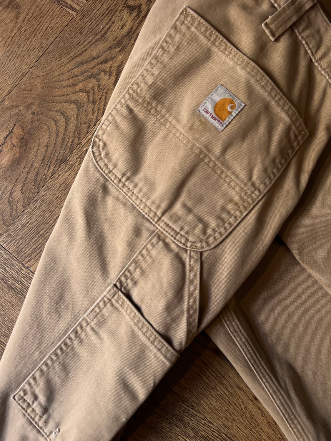 [36]칼하트 USA 베이지 싱글니 카펜터 워크 팬츠 상품이미지7
