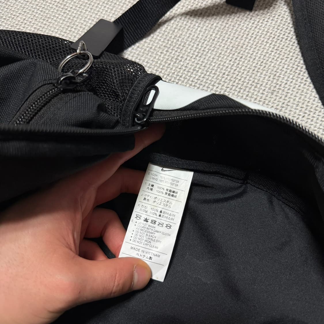 나이키 JUST DO IT 블랙 미니 백팩 상품이미지5