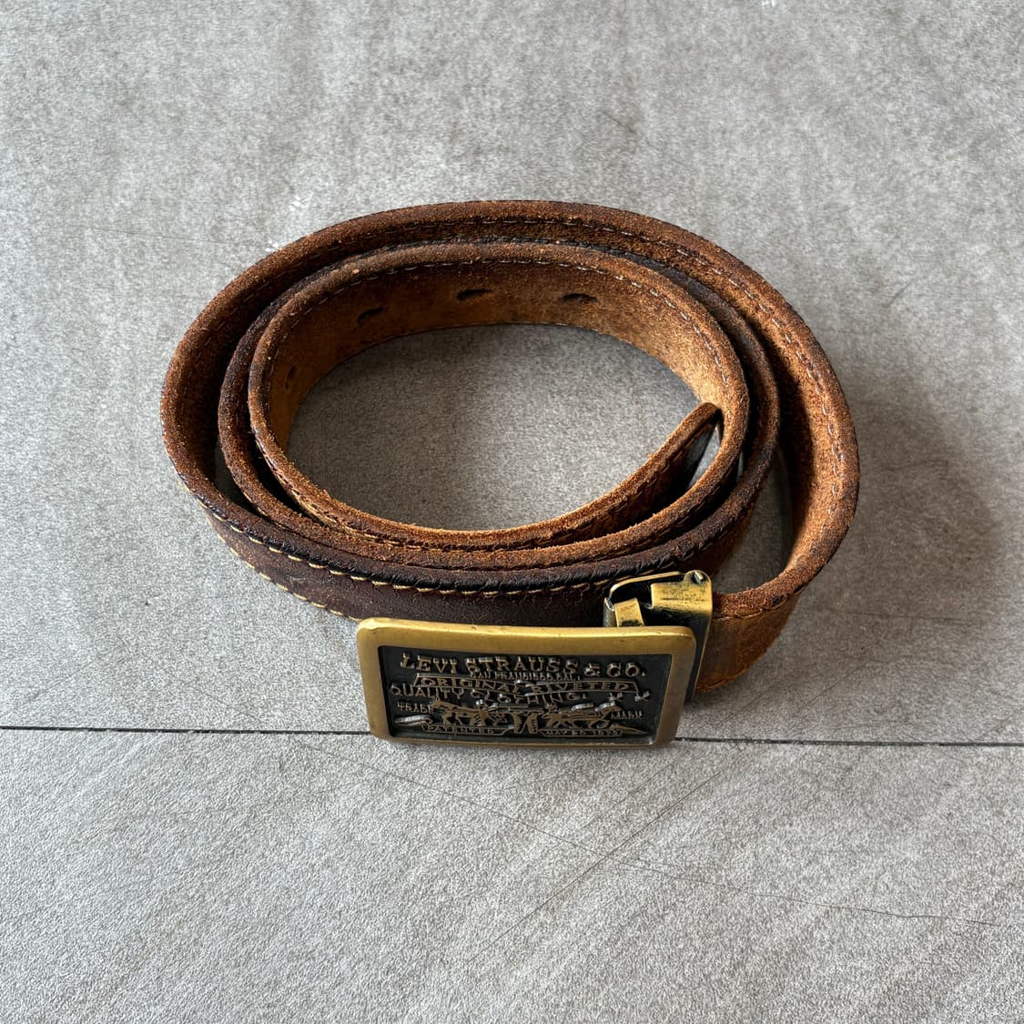 리바이스 웨스턴 버클 레더 벨트 상품이미지3