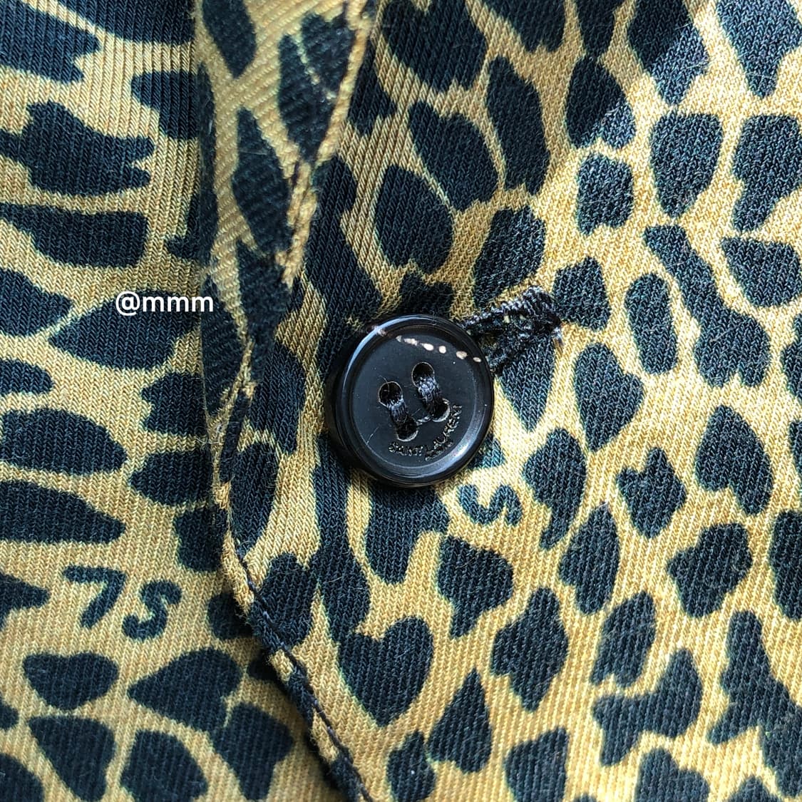 생로랑/레오파드 오픈카라 셔츠 상품이미지9