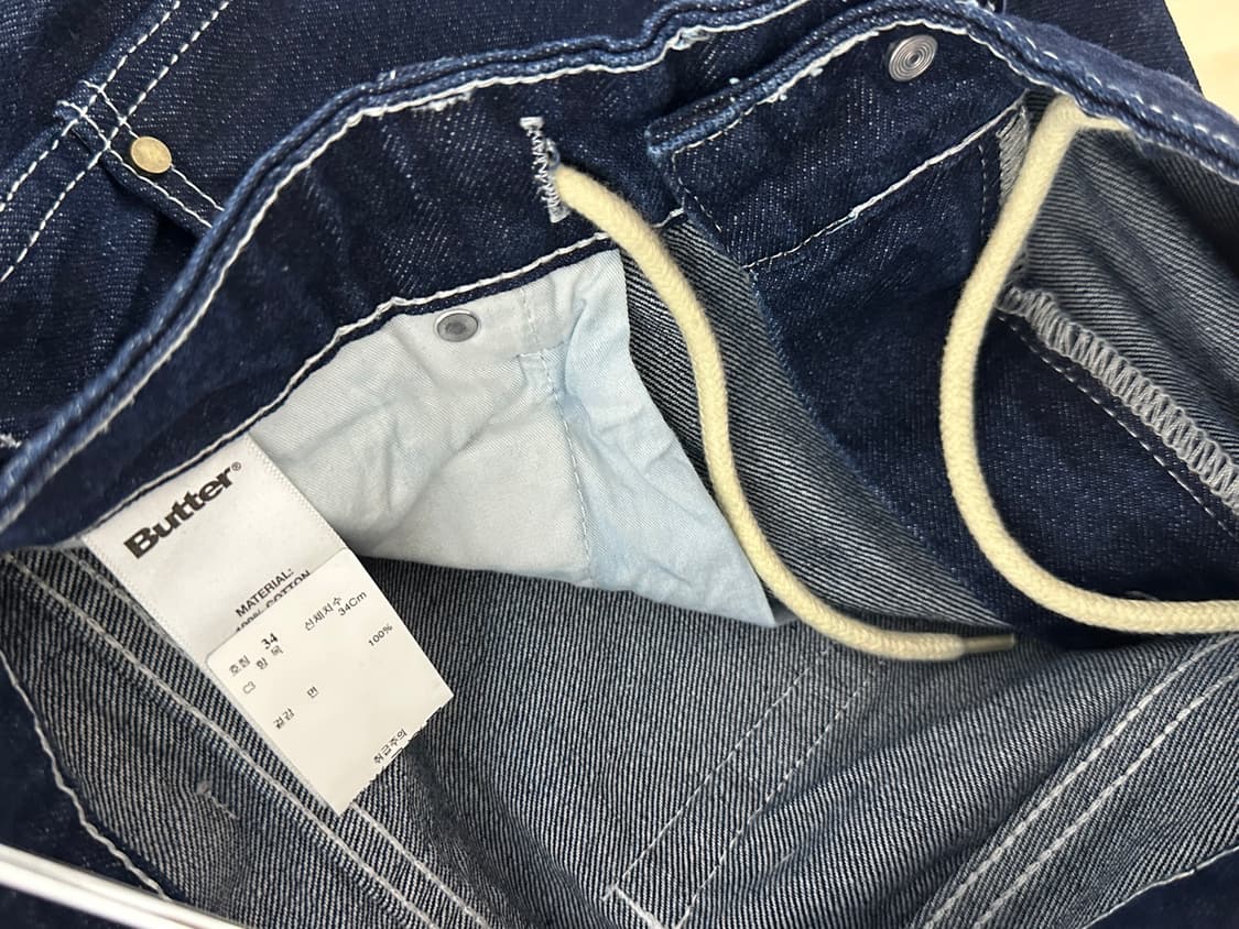 버터굿즈 와이드 배기 데님 팬츠 34 급처 상품이미지10