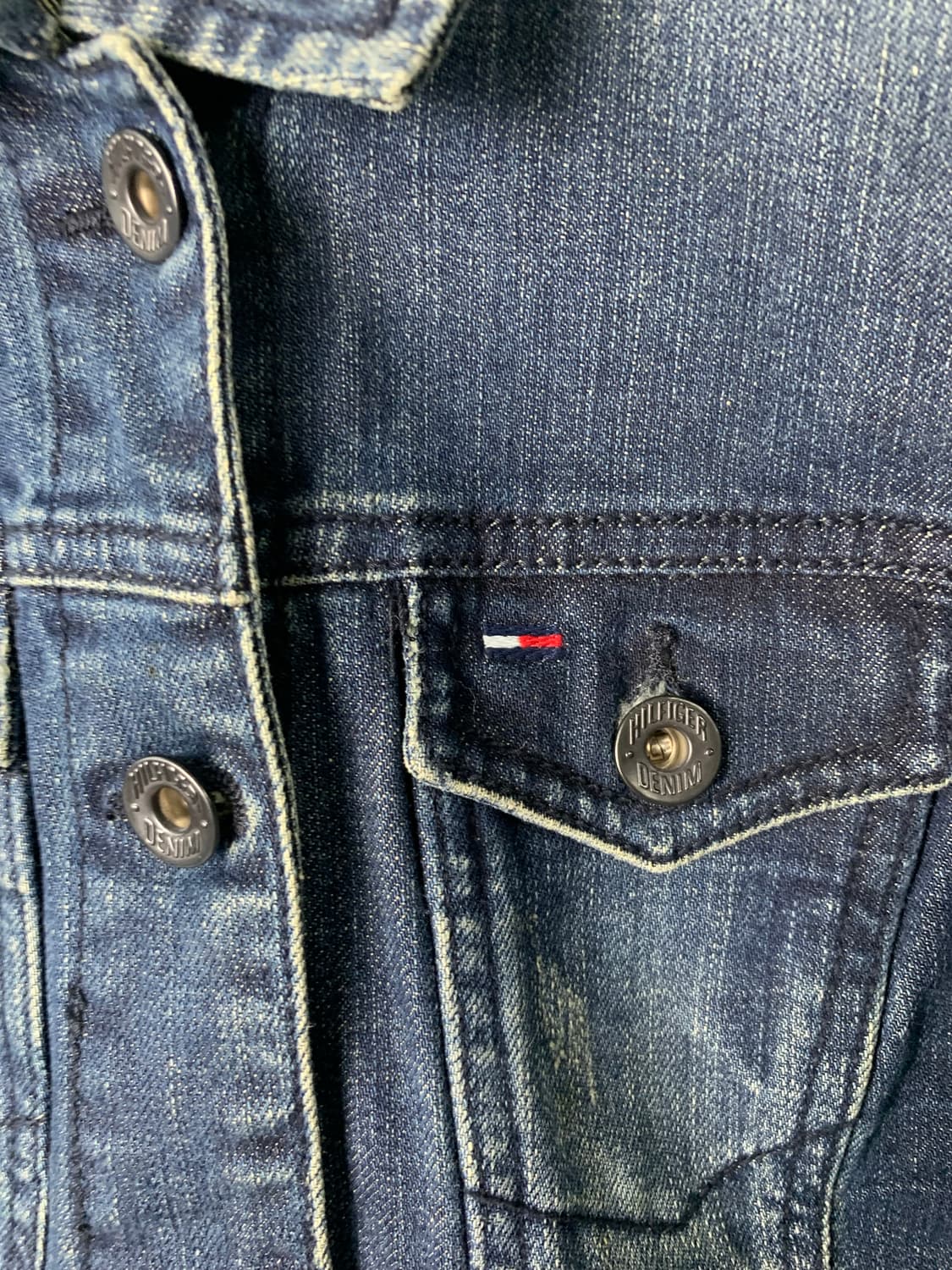 타미힐피거 포켓 워싱 데님 자켓 상품이미지3