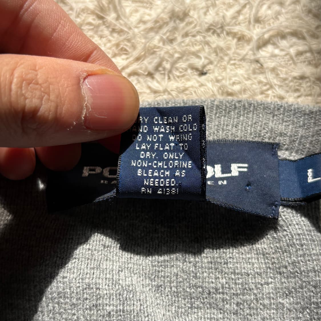 폴로 랄프로렌 클래식 패턴 브이넥 니트  상품이미지9