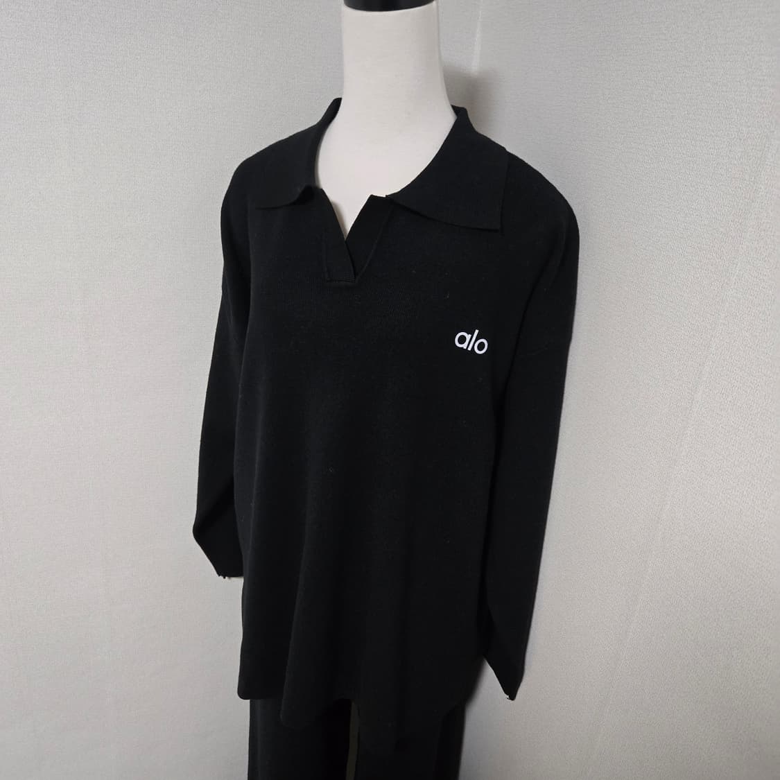 알로 블랙 니트 스카치로고 셋업 (새상품) 상품이미지8