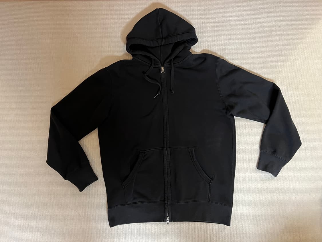 무료배송 - 유니클로 스웨트풀집파카 후드집업(블랙) XL 상품이미지1