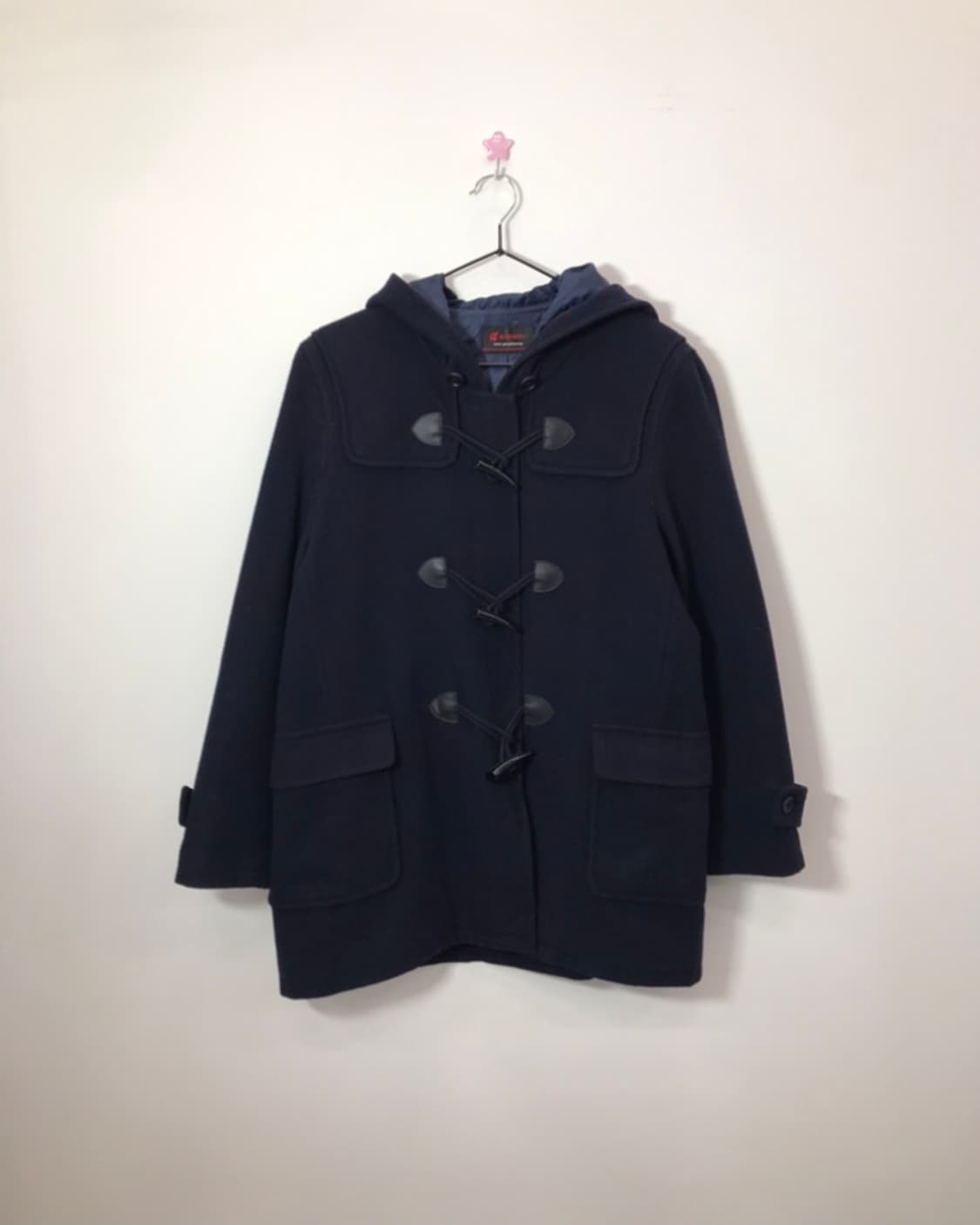 KANKO Japan Navy Wool Blend Duffle Coat 상품이미지1