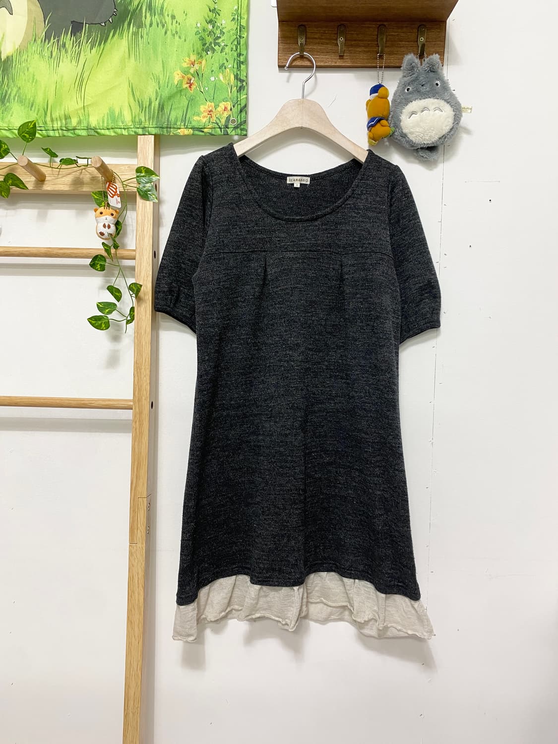 ꒰ঌ 회색 냥이 스티치 코트 세트 ໒꒱ 상품이미지3