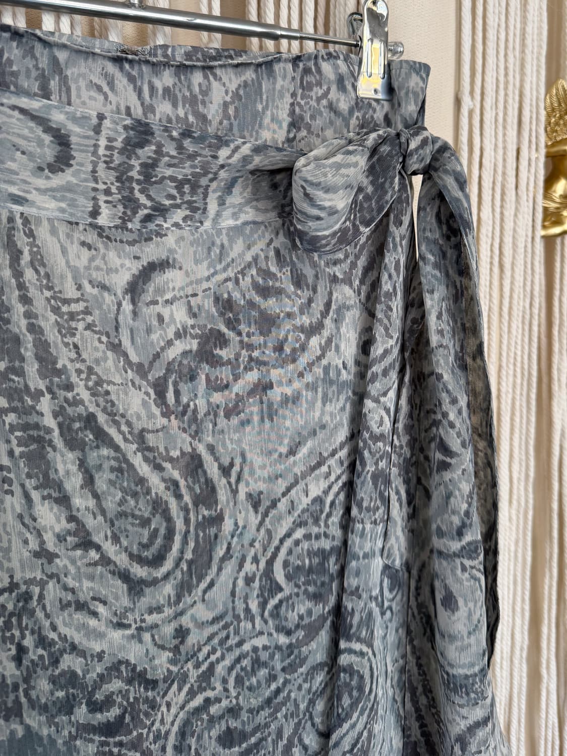 Paisley Unbalanced Wrap Skirt 0042 상품이미지2