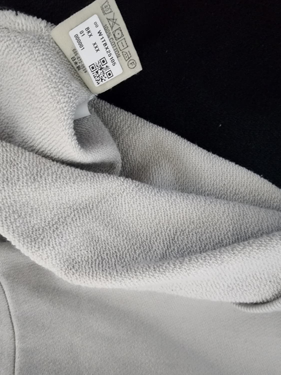 캐피탈 투톤 빅 플리스 스웻셔츠 키나리 블랙 상품이미지5