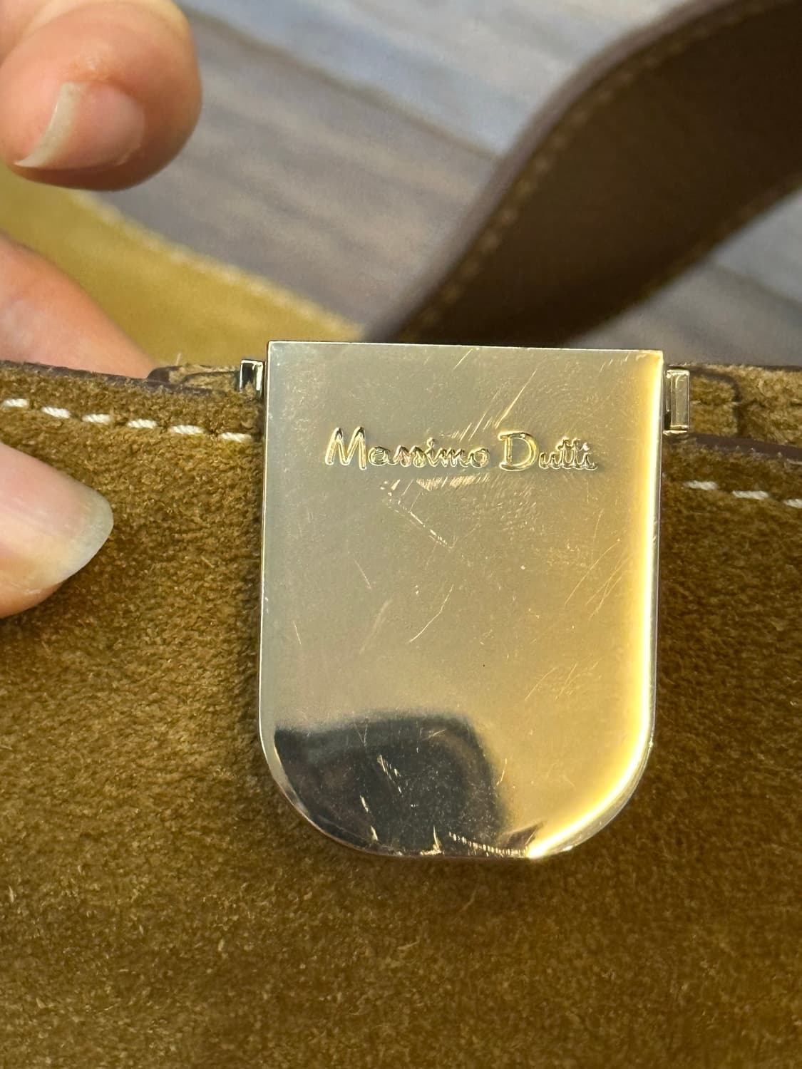 Massimo Dutti 스웨이드 숄더백 상품이미지6